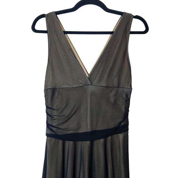 Vintage Y2K Ariella Black Sheer Mesh Ruched Fit & Flare Dress Medium Whimsigoth - Picture 5 of 11